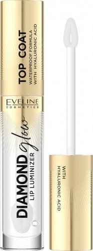 Eveline Cosmetics - Diamond Glow - Lip Luminizer - Błyszczyk do ust z kwasem hialuronowym - 4.5 ml - TOP COAT