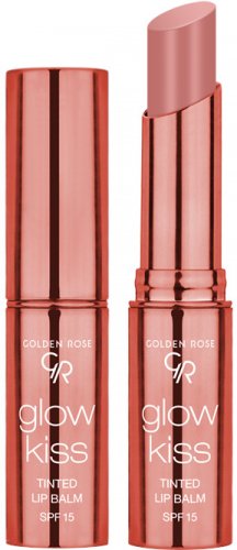 Golden Rose - Glow Kiss - Tinted Lip Balm - Koloryzujący balsam do ust z witaminą E - SPF 15 - 3 g