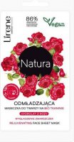 Lirene - Natura - Rejuvenating Face Sheet Mask - Rejuvenating face mask on bio fabric - Rose hydrosol