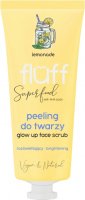 FLUFF - SUPERFOOD - GLOW UP FACE SCRUB - Rozświetlający peeling do twarzy - LEMONIADA - 75 ml