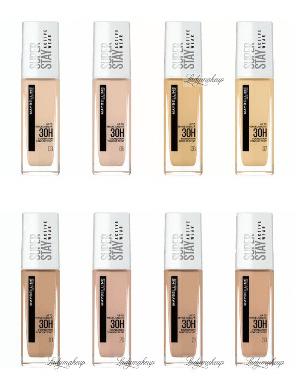 MAYBELLINE - SUPER STAY - CAMEO WEAR foundation - 20 ACTIVE 30 Long-lasting - - ml face