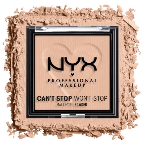 NYX Professional Makeup - CAN'T STOP WON'T STOP - Mattifying Powder - Matujący puder do twarzy - 6 g - MEDIUM