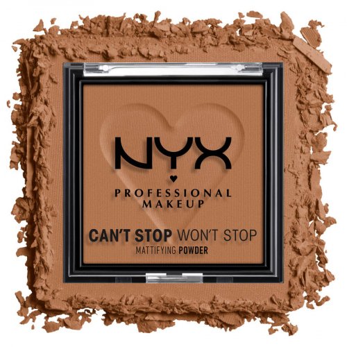 NYX Professional Makeup - CAN'T STOP WON'T STOP - Mattifying Powder - Matujący puder do twarzy - 6 g - MOCHA