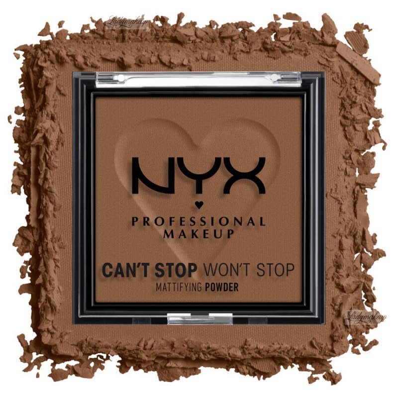 NYX Professional WON\'T Powder Makeup DEEP Powder 6 g - Mattifying - - - - STOP STOP CAN\'T Mattifying