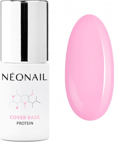 NeoNail - COVER Base Protein - Pastel Collection - Protein, pastel hybrid base for nails - 7.2 ml - 8718-7 PASTEL ROSE