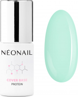 NeoNail - COVER Base Protein - Pastel Collection - Protein, pastel hybrid base for nails - 7.2 ml - 8720-7 PASTEL GREEN - 8720-7 PASTEL GREEN