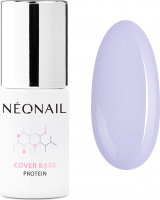NeoNail - COVER Base Protein - Pastel Collection - Protein, pastel hybrid base for nails - 7.2 ml - 8717-7 PASTEL LILAC  - 8717-7 PASTEL LILAC 