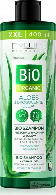 Eveline Cosmetics - BIO ORGANIC - BIO SHAMPOO - Bio anti-hair loss shampoo  - ALOE - 400 ml