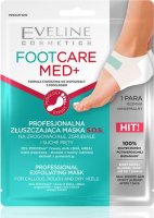 Eveline Cosmetics - FootCare Med+ - Profesjonalna złuszczająca maska S.O.S. na zrogowaciałe, zgrubiałe i suche pięty - 1 para 
