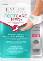 Eveline Cosmetics - FootCare Med + - Professional exfoliating S.O.S. mask for calloused, thickened and dry heels - 1 pair