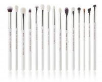 JESSUP - Individual Brushes Set - Set of 15 brushes for eye make-up - T237 White / Silver