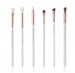 JESSUP - Individual Brushes Set - Set of 6 brushes for eye make-up - T221 White / Rose Gold