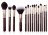 JESSUP - Zinfandel Daily Brushes Set - Set of 15 brushes for face and eye make-up - T282