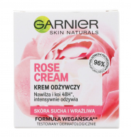 GARNIER - Rose Cream - Daily Soothing Care - Krem odżywczy - Skóra sucha i wrażliwa