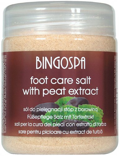 BINGOSPA - FOOT CARE SALT - Sól do pielęgnacji stóp z borowiną - 550 g