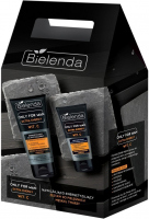 Bielenda - Only for Man - Extra Energy Vit. C - Cosmetics set for men - Energizing cleansing gel 150g + Moisturizing cream for signs of fatigue 50 ml