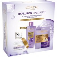 L'Oréal - HYALURON SPECIALIST - Gift set for face care - Face cream 50 ml + Micellar water 200 ml + Face sheet mask 30 g