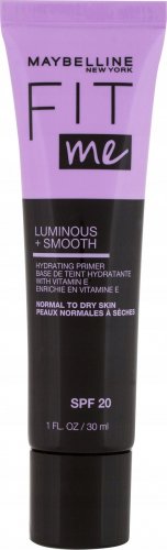 MAYBELLINE - FIT ME - LUMINOUS + SMOOTH - Hydrating primer - Baza pod makijaż - Skóra normalna i sucha - SPF20 - 30 ml
