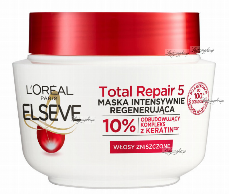 Oeps Vooruitgaan maïs L'Oréal - ELSEVE - Total Repair 5 - Intensively regenerating mask for  damaged hair- 300ml
