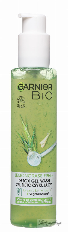 kern Sandy Rijpen GARNIER - BIO FRESH LEMONGRASS - DETOX GEL WASH - Detoxifying face wash gel  - 150 ml