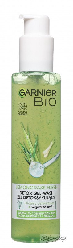 GEL WASH gel LEMONGRASS - FRESH - wash - BIO 150 Detoxifying DETOX ml face GARNIER -
