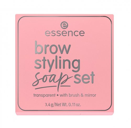 Essence - Brow Styling Soap Set - Mydełko do stylizacji brwi z pędzelkiem - 3,4 g
