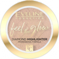 Eveline Cosmetics - Feel The Glow - Diamond Highlighter - Face highlighter - 4.2 g - 02 - BEACH GLOW  - 02 - BEACH GLOW