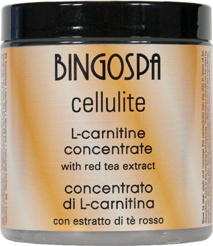 cellulite l carnitine BINGOSPA Cellulite L-Carnitine Concentrate with L-Carnitine and Red Tea Extract Fights Cellulite 250 g