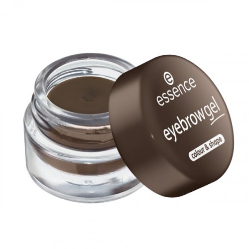 Essence - EYEBROW GEL - COLOR & SHAPE - Eyebrow styling gel - 04 DARK BROWN