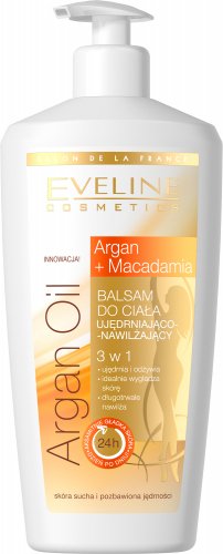 Eveline Cosmetics - ARGAN OIL BALM - Firming and moisturizing body lotion with argan oil and macadamia - 350 ml