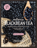 MEDIHEAL - MEIENCE BLACKBEAN TEA MASK - Rozświetlająca maska do twarzy w płacie - 25 ml