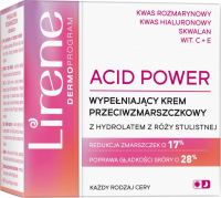 Lirene - ACID POWER - Wypełniająco-przeciwzmarszczkowy krem do twarzy - 50 ml