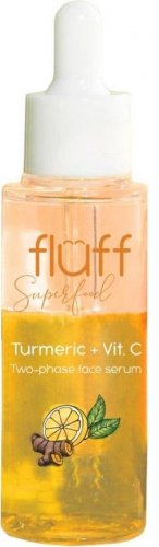 FLUFF - Superfood - Curcuma + Vit C Two Phase Face Serum - Two-phase serum booster with curcuma and vitamin C - 40 ml