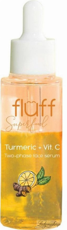 FLUFF - Superfood - Curcuma + Vit C Two Phase Face Serum - Two-phase serum  booster with curcuma