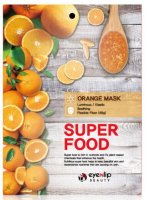 Eyenlip Beauty - Super Food - Orange Mask - Maska w płacie - Rozświetla, uelastycznia, koi - Pomarańcza - 23 ml
