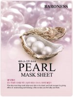BARONESS - Pearl Mask Sheet - Rozświetlająca maska w płacie do twarzy z ekstraktem z pereł - 21 g