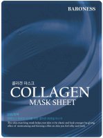 BARONESS - Collagen Mask Sheet - Rejuvenating face sheet mask with collagen - 21 g