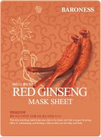 BARONESS - Red Ginseng Mask Sheet - Firming face sheet mask with ginseng - 21 g