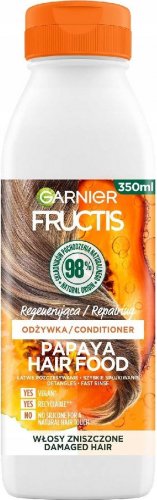 GARNIER - FRUCTIS - Papaya Hair Food - Regenerująca odżywka do włosów zniszczonych - 350 ml 