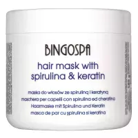 BINGOSPA - Maska do włosów ze spiruliną i keratyną - 500g