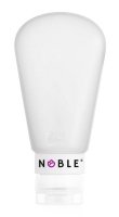 NOBLE - Silikonowa butelka podróżna - 89 ml - BIAŁA