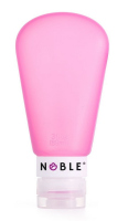 NOBLE - Silikonowa butelka podróżna - 89 ml - RÓŻOWA
