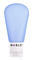 NOBLE - Silikonowa butelka podróżna - 89 ml - NIEBIESKA