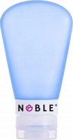 NOBLE - Silikonowa butelka podróżna - 60 ml - NIEBIESKA