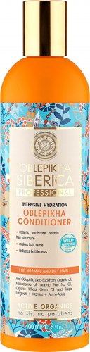 NATURA SIBERICA - OBLEPIKHA INTENSE HYDRATION CONDITIONER - Vegan, moisturizing sea buckthorn hair conditioner - 400 ml