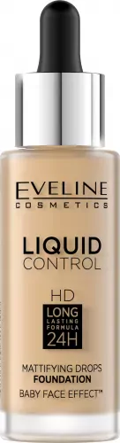 EVELINE COSMETICS - Liquid Control HD Mattifying Drop Foundation - 016 - VANILLA BEIGE