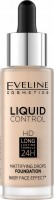 Eveline Cosmetics - Liquid Control HD Mattifying Drop Foundation - Podkład do twarzy - 001 - PORCELAIN - 001 - PORCELAIN
