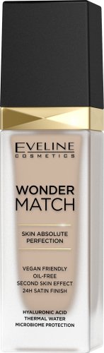 Eveline Cosmetics - WONDER MATCH Foundation - Luksusowy podkład dopasowujący się do skóry z kwasem hialuronowym - 30 ml - 12 - LIGHT NATURAL