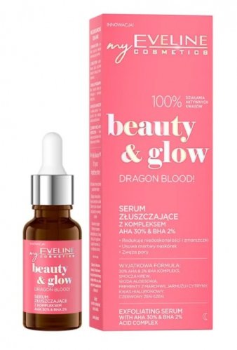 Eveline Cosmetics - Beauty & Glow Dragon Blood! - Exfoliating face serum with AHA complex 30% & BHA 2% - 18 ml
