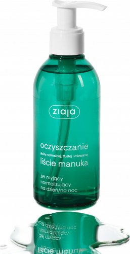 ZIAJA - Liście Manuka - Normalizujący żel myjący do skóry normalnej, tłustej i mieszanej - 200 ml